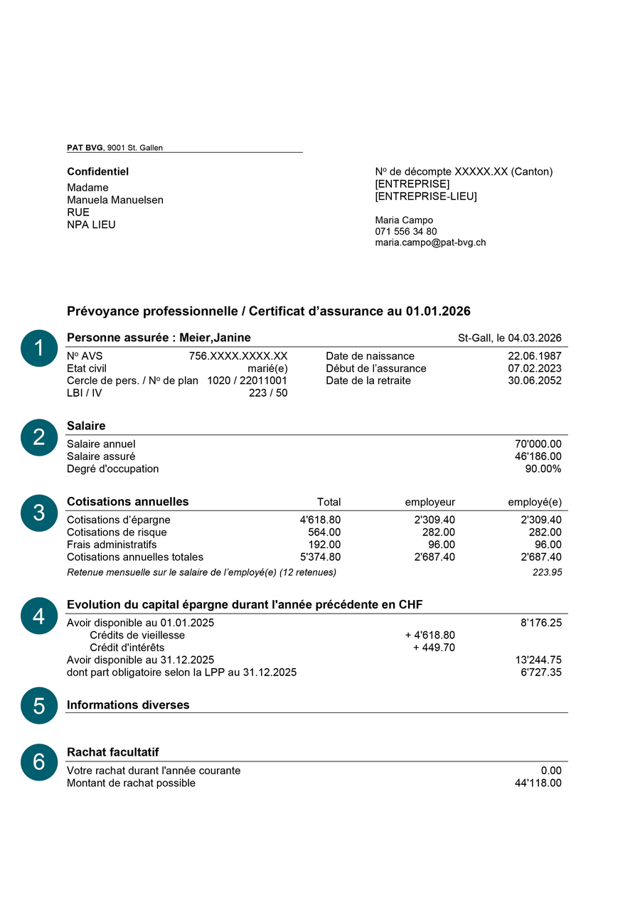Certificat d'assurance: Page 1